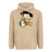 Mushroom bobby on his bike   bobbys world Heavyweight Hoodie - linhVisuals