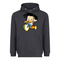 Smoke bobby on his bike   bobbys world Heavyweight Hoodie - linhVisuals