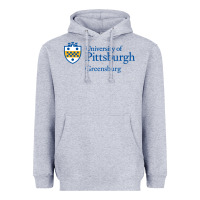 Heather Grey University of Pittsburgh at Greensburg, Heavyweight Hoodie - linhVisuals