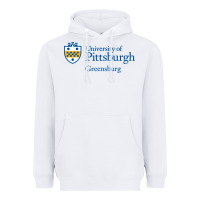 White University of Pittsburgh at Greensburg, Heavyweight Hoodie - linhVisuals