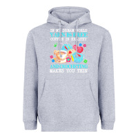Heather Grey yarn t  shirt in my dream world yarn is free, coffee is healthy and cr Heavyweight Hoodie - linhVisuals
