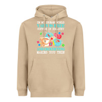 Mushroom yarn t  shirt in my dream world yarn is free, coffee is healthy and cr Heavyweight Hoodie - linhVisuals