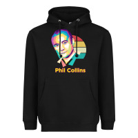 Black wpap phil collins rock Heavyweight Hoodie - linhVisuals
