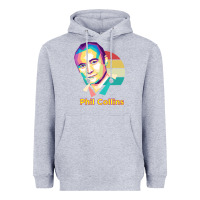 Heather Grey wpap phil collins rock Heavyweight Hoodie - linhVisuals