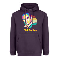 Plum wpap phil collins rock Heavyweight Hoodie - linhVisuals