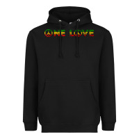 Black one love rasta reggae music rastafarian lover jamaica peace t shirt Heavyweight Hoodie - linhVisuals