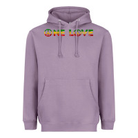 Lavender one love rasta reggae music rastafarian lover jamaica peace t shirt Heavyweight Hoodie - linhVisuals