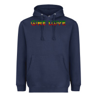 Navy one love rasta reggae music rastafarian lover jamaica peace t shirt Heavyweight Hoodie - linhVisuals