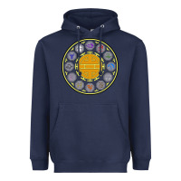 Navy talismans   jackie chan adventures Heavyweight Hoodie - linhVisuals
