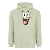 Matcha sponge.bob squa.re.pants patrick face portrait Heavyweight Hoodie - linhVisuals