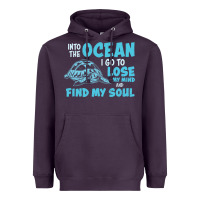 Plum into the ocean i go to find my soul Heavyweight Hoodie - linhVisuals