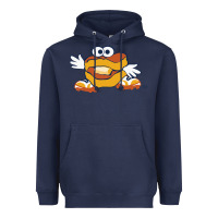 Navy montgomery biscuits Heavyweight Hoodie - linhVisuals