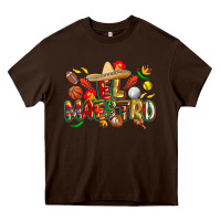 Chocolate Brown cinco de mayo el maestro Heavy Core Tee - CowGirlArtShop