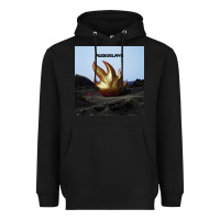 Black Clear Design Heavyweight Hoodie - linhVisuals