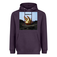 Plum Clear Design Heavyweight Hoodie - linhVisuals
