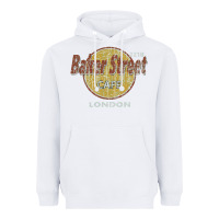 White baker street cafe 221b london   sherlock holmes fans Heavyweight Hoodie - linhVisuals
