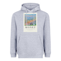 Heather Grey Claude Monet 1888 Heavyweight Hoodie - linhVisuals