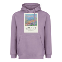 Lavender Claude Monet 1888 Heavyweight Hoodie - linhVisuals