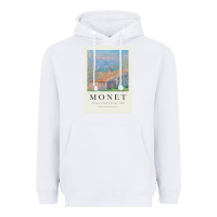 White Claude Monet 1888 Heavyweight Hoodie - linhVisuals