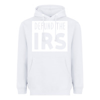 White defund the irs Heavyweight Hoodie - linhVisuals
