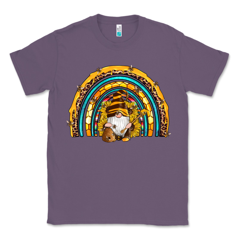 Western Bee Gnomes Sunflowers Beehive Honeycomb Leopard Turquoise Sera Classic Tee by Artiststas | Teevron