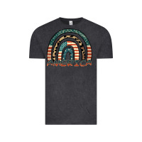 Vintage Black America rainbow Vintage Tee - FaDigitalArtStudio