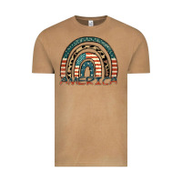 Vintage Camel America rainbow Vintage Tee - FaDigitalArtStudio