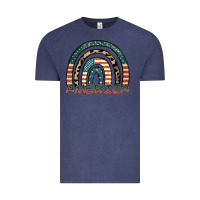 Vintage Denim America rainbow Vintage Tee - FaDigitalArtStudio