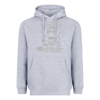 Heather Grey mess with my wife and they Heavyweight Hoodie - linhVisuals