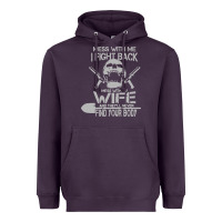Plum mess with my wife and they Heavyweight Hoodie - linhVisuals