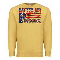 Antique Gold batter up preschool Premium Sweatshirt - JahusDesignShop