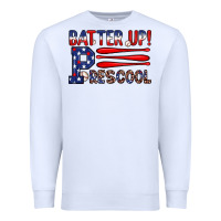 White batter up preschool Premium Sweatshirt - JahusDesignShop
