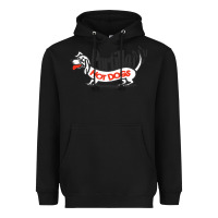 Black resto portillo's Heavyweight Hoodie - linhVisuals