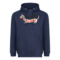 Navy resto portillo's Heavyweight Hoodie - linhVisuals