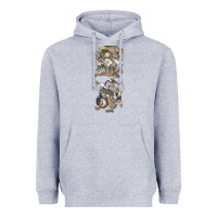 Heather Grey where the wild things are Heavyweight Hoodie - linhVisuals