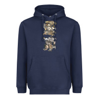 Navy where the wild things are Heavyweight Hoodie - linhVisuals