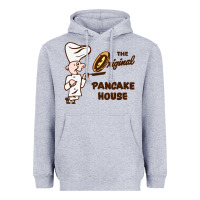 Heather Grey resto pancake house Heavyweight Hoodie - linhVisuals