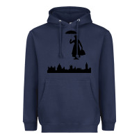 Navy marry poppins Heavyweight Hoodie - linhVisuals
