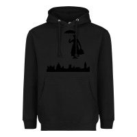 Black marry poppins Heavyweight Hoodie - linhVisuals