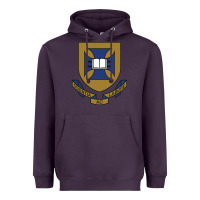 Plum university of queensland Heavyweight Hoodie - linhVisuals
