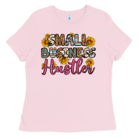 Bubblegum Pink small business hustler Ladies Tee - OliviaCreatesArt