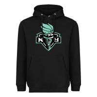 Black new york women sport Heavyweight Hoodie - linhVisuals