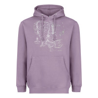 Lavender middle earth map [tb] Heavyweight Hoodie - linhVisuals