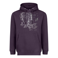 Plum middle earth map [tb] Heavyweight Hoodie - linhVisuals