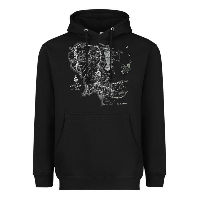 Middle Earth Map [tb] Heavyweight Hoodie by linhVisuals | Teevron
