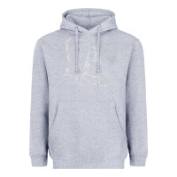 Heather Grey middle earth map [tb] Heavyweight Hoodie - linhVisuals