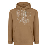Toasted Coconut middle earth map [tb] Heavyweight Hoodie - linhVisuals