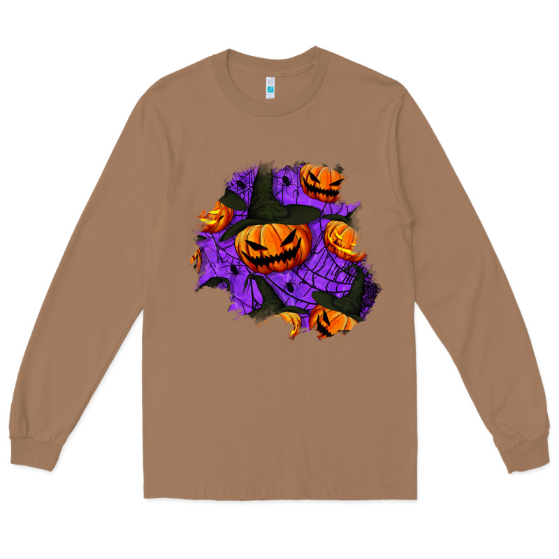 Halloween Pumpkin Patch  1 Long Sleeve Tee by BundleAndBundleShop | Teevron