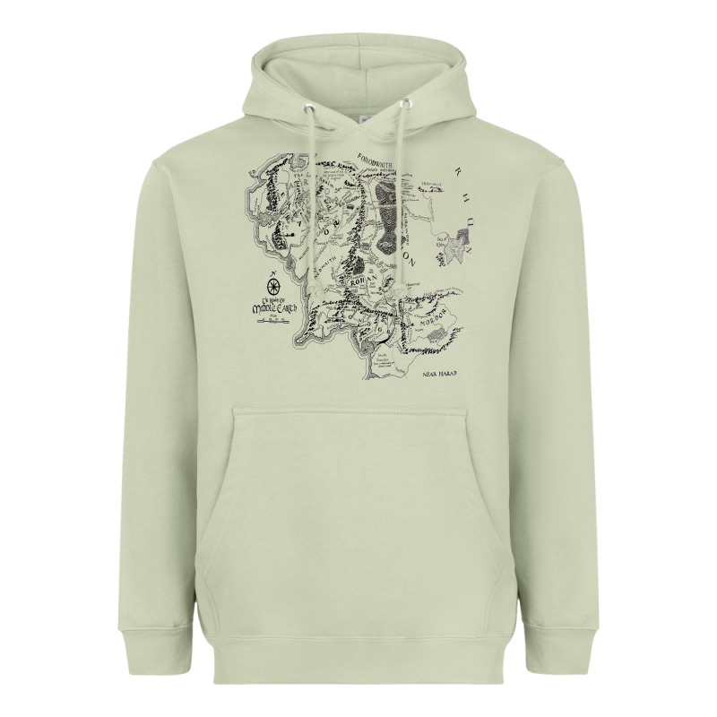 Middle Earth Map [tw] Heavyweight Hoodie by linhVisuals | Teevron