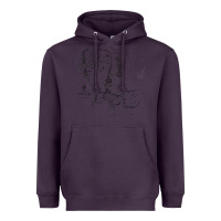 Plum middle earth map [tw] Heavyweight Hoodie - linhVisuals